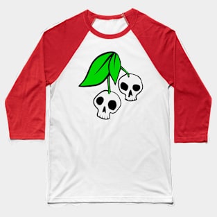 Cherry Skulls - Transparent Baseball T-Shirt